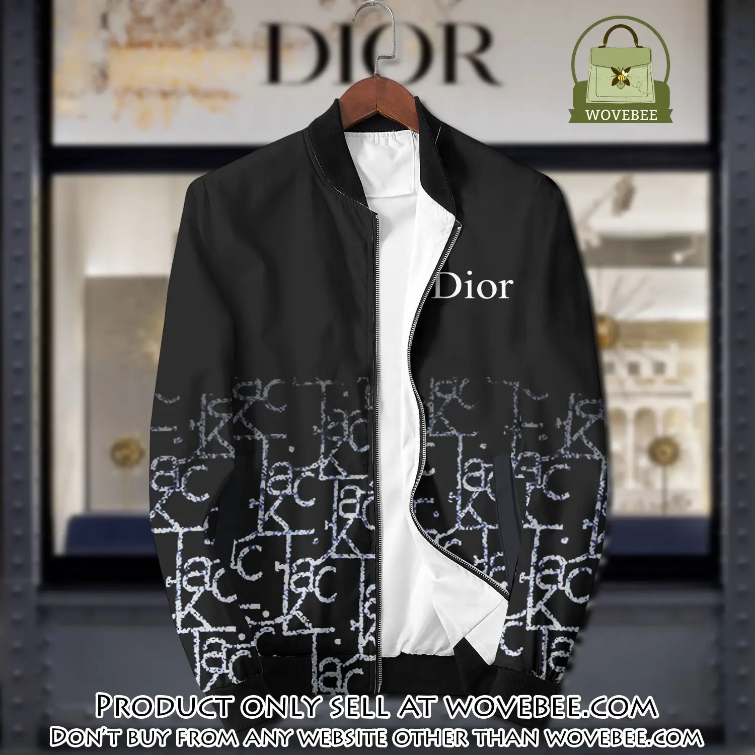 Dior luxury brand varsity zipper jacket vst1029 wvb1313930